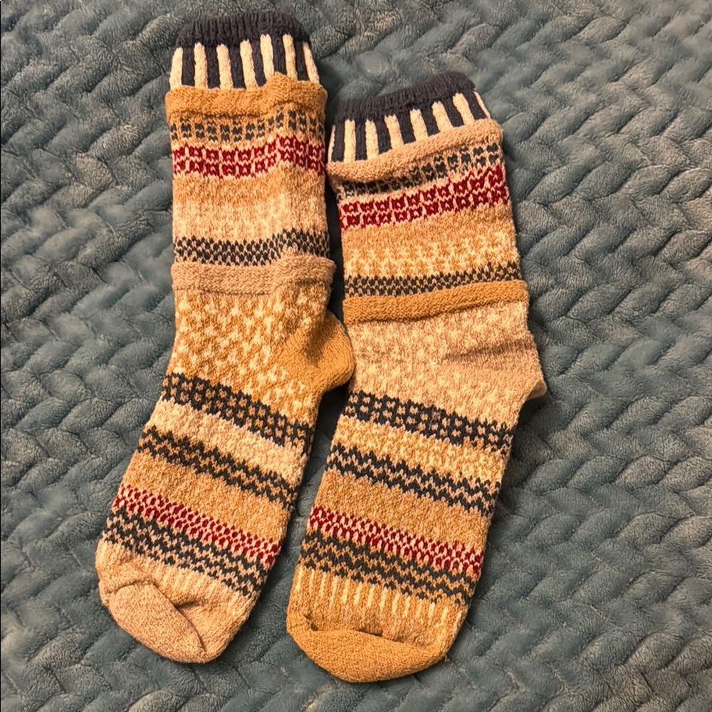 Cozy Patterned Knit Socks